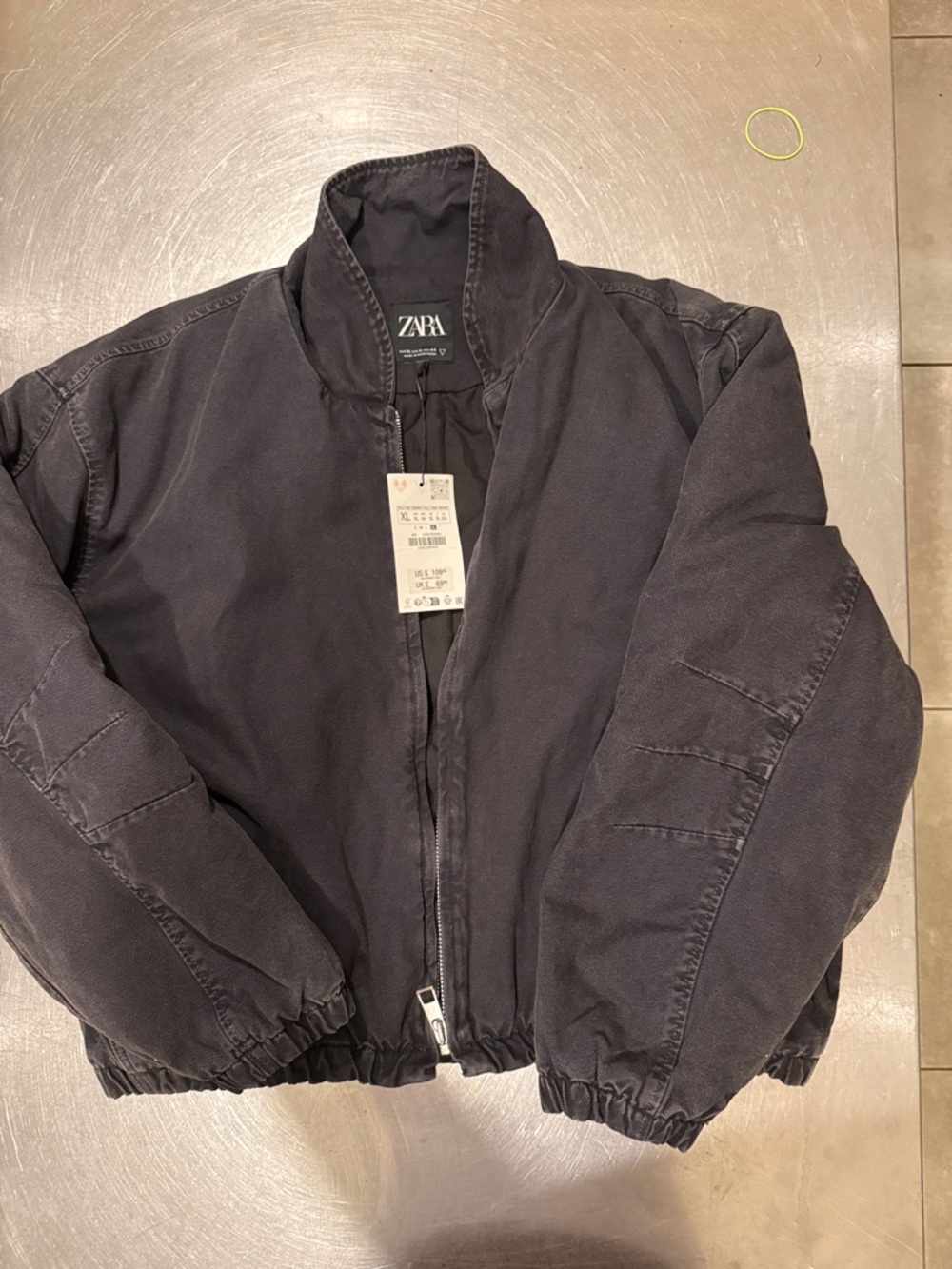 ZARA Black Padded Cropped Jacket